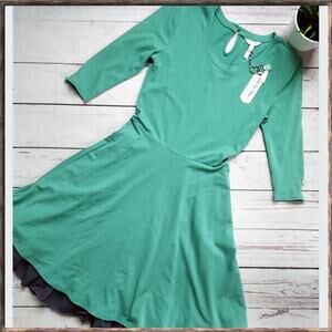 NWT MATILDA JANE Green Pastures Ruffle Dress XS